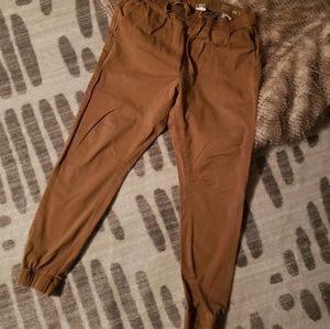 Mens Khaki Joggers